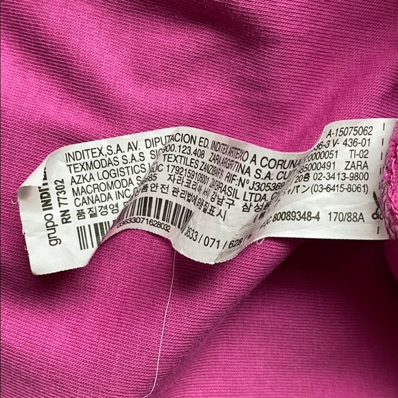 Zara Trafaluc long Tee w/ruffled sleeves - Picture 4 of 7